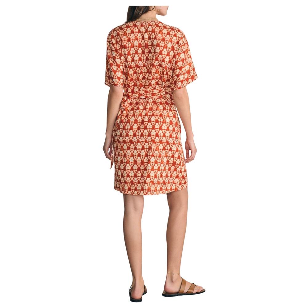 Faherty Willow Wrap dress red size Medium M - Picture 8 of 8